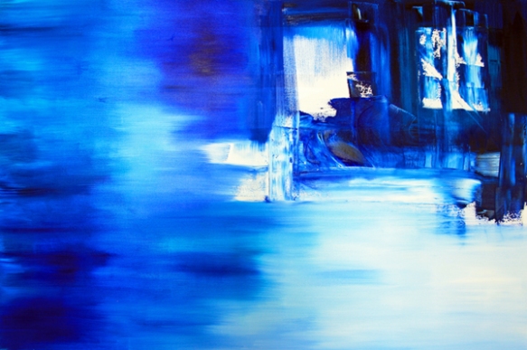 Jill Joy - Blue Sky - oil on canvas- 45x69 - 2014